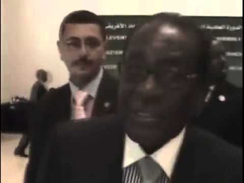 Mugabe calls a journalist a bloody idiot at the African Union Summit in Egypt   1 July 2008