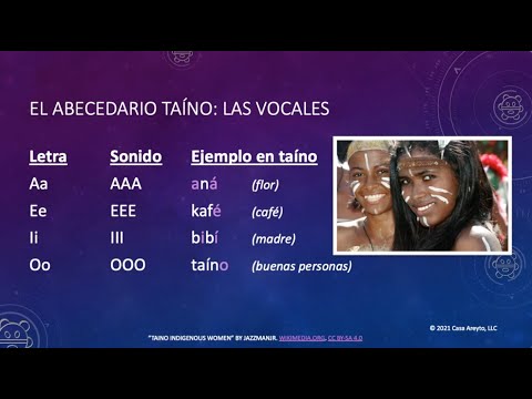 Let's Talk Taíno en español 2 - El abecedario taíno