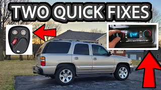 Two Common Issue Fixes for the GMC Yukon (Key fob and A/C Controls Not Responding)