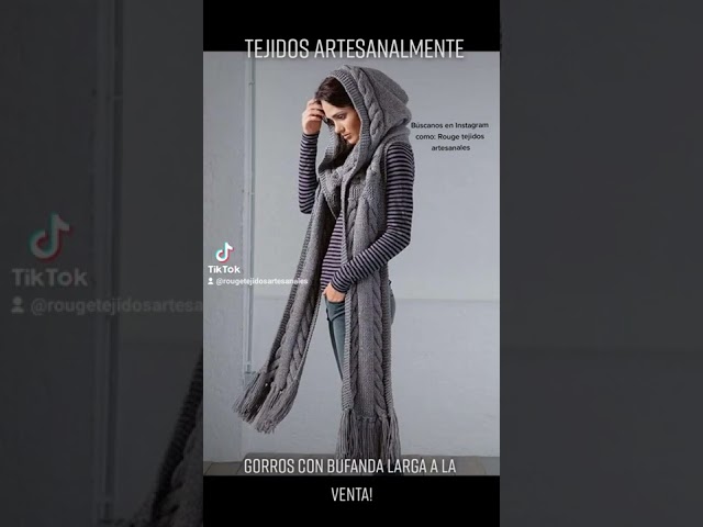 Vídeo relacionado con Wantonfy Bufanda y Gorro Invierno Mujer 2 en 1 Set Conjunto Bufanda con Capucha Set Gorros de Punto y Bufanda