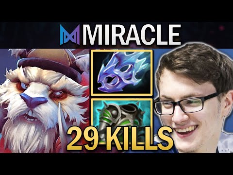 Tusk Dota 2 7.32 Gameplay Nigma.Miracle with 29 Kills and Crazy Attack Speed - TI12