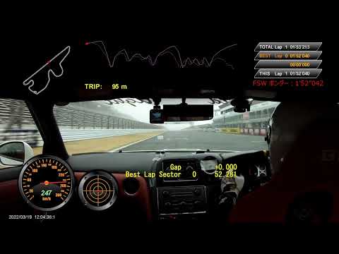 Attack Fuji 2022 MY2015 R35GT-R 1′52″042 アウトラップからインラップまでFULL