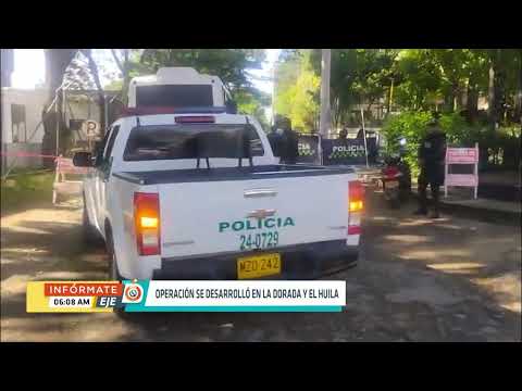 Desarticulada banda “EFESTO”: ocho capturados en La Dorada y Pitalito