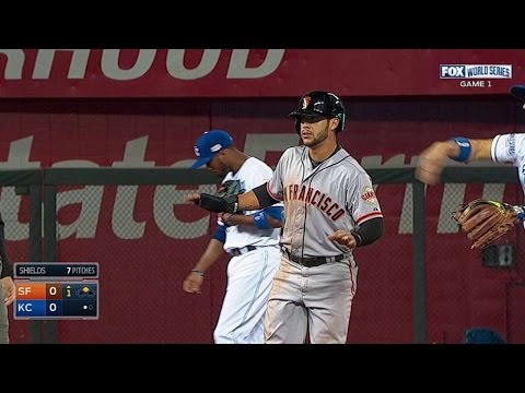 WS2014 Gm1: Blanco advances on flyout to center field