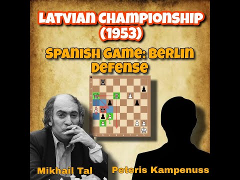 A dangerous knight in...h8! | Tal vs P Kampenuss, 1953 #chessclub0