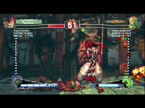 SSF4 AE Ver. 2012: SuperTanshio [Evil Ryu] vs. SawayakaBudou [Dhalsim] - PSN Ranked Match