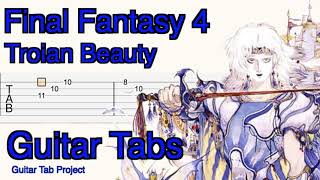 Download lagu Final Fantasy 4 Troian Beauty fingerstyle solo Guitar Tutorial Tabs BGM mp3