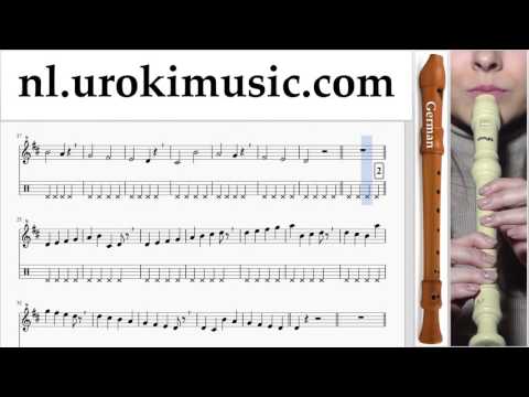 Blokfluit Leren Spelen (G.) Avicii - Wake Me Up Tablatura Deel#1 um-a799