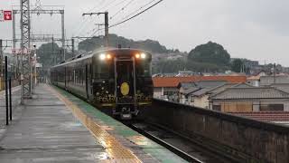 【琵琶湖一周コース】JR西日本キハ185系「はなあかり」回送列車　湖西線 比叡山坂本駅を通過