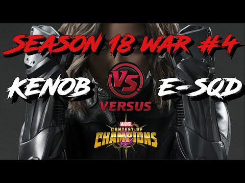 Alliance War | Season 18 War 4| KenOB vs e-SQD | Marvel Contest of Champions (MCOC)