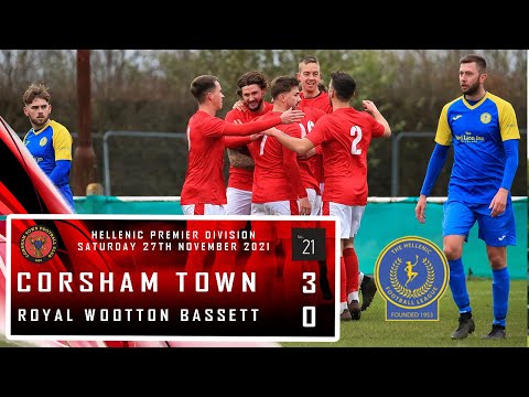 Corsham Town FC 3 V 0 Royal Wootton Bassett Town FC - Hellenic Premier Match Highlights