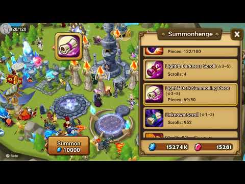 Summoners War (SUMMONING 250+ WITH MYSTICAL/ATTRIBUTE/L&D/LEGENDARY SCROLLS + SUMMONING STONES!!!)