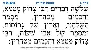 מסכת עדיות פרק ג משנה ח