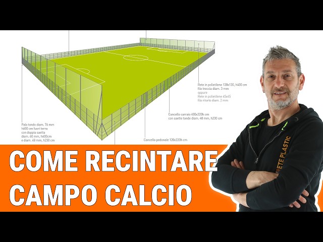 Guida completa alla posa della recinzione di un campo da calcio a 11