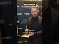 The moment when Cyberpunk 2077: Phantom Liberty won Best Game Expansion at the Golden Joysticks