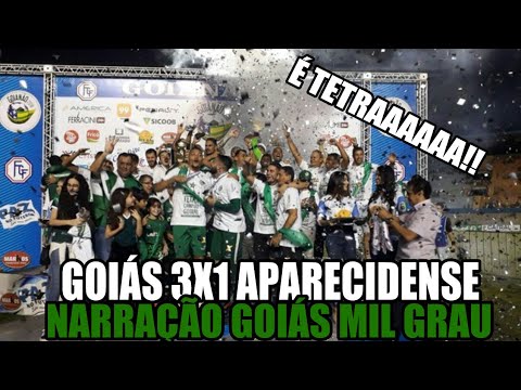 GOIÁS 3X1 APARECIDENSE - NARRADO PELO GOIÁS MIL GRAU