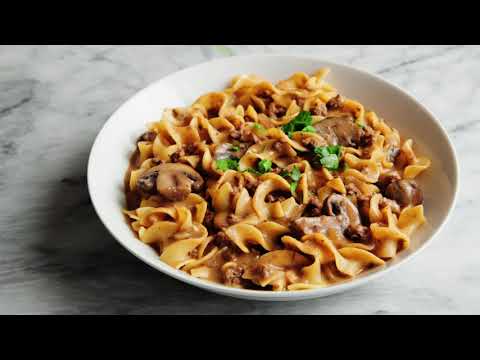 One Pot Beef Stroganoff