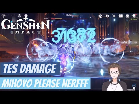 Ganyu Full Konstelasi Tes Damage Ajah - Genshin Impact