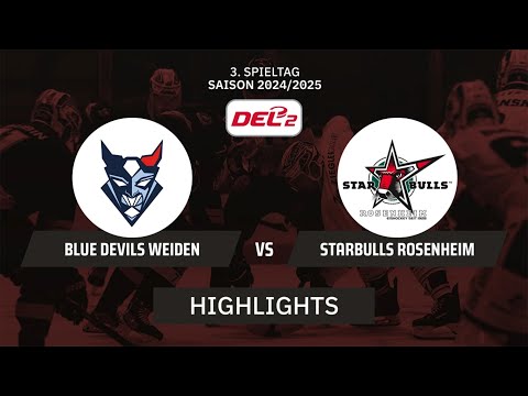 DEL2: Blue Devils Weiden vs. Starbulls Rosenheim | Highlights - 3. Spieltag | SDTV Eishockey