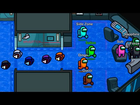 AMONG US with 1 MILLION PLAYERS,  but FLOOR is WATER