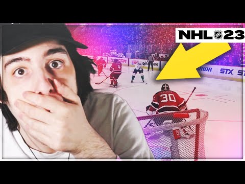 RE-CREATING PAUL KARIYA'S OFF THE FLOOR ON THE BOARD GOAL IN NHL 23!