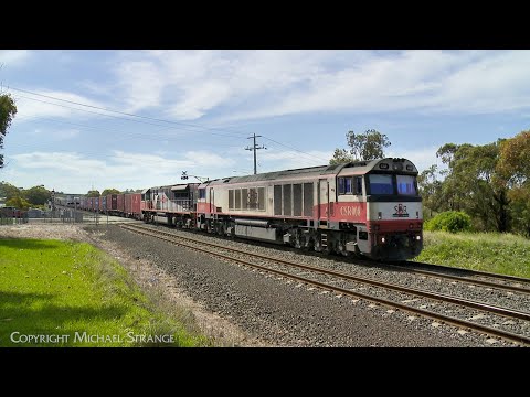 7922V SCT/SBR Dooen Container Train With CSR009 CSR013 At Anakie Loop (4/1/2024) - PoathTV Railways