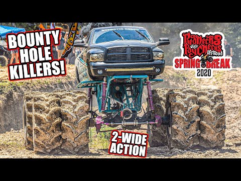 Bounty Hole Breakdowns! Rednecks with Paychecks Spring Break 2020 2-Wide Truck Bounty Hole