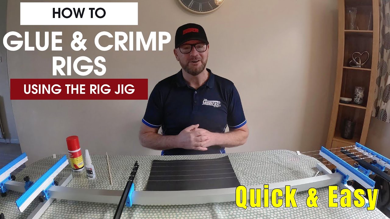 How to Glue & Crimp rigs, using the Rig Jig. Making rigs quick & easy. UK shore fishing.