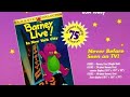Barney Live In New York City VHS 1994