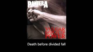 Pantera - A New Level (Lyrics)
