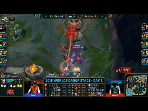SKT vs C9 highlights | League of Legends World Championship 2016 | Group B