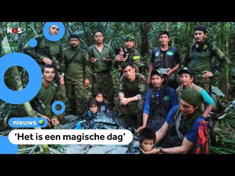 Vermiste kinderen na 40 dagen levend gevonden in Colombiaanse jungle