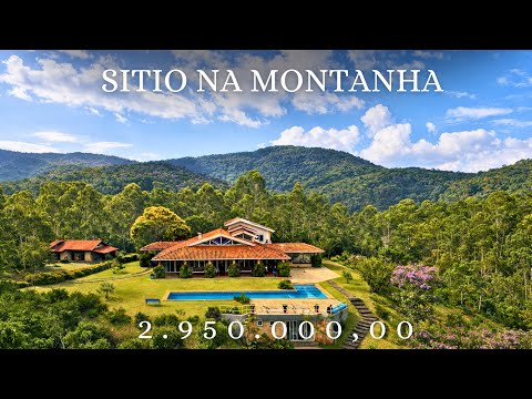 Sítio único com vista incrível para as montanhas, lazer completo e muita privacidade 