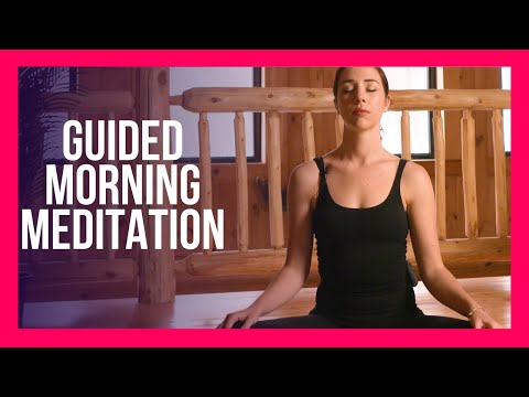 5 min Guided Morning Meditation with Positive Affirmations - Yoga with KAssandra
