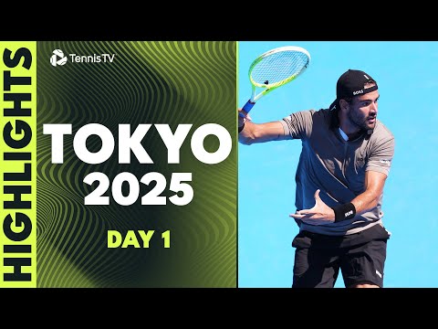 Berrettini Plays Munar; Fucsovics, Tiafoe, Borges, Altmaier Feature | Tokyo 2025 Day 1 Highlights