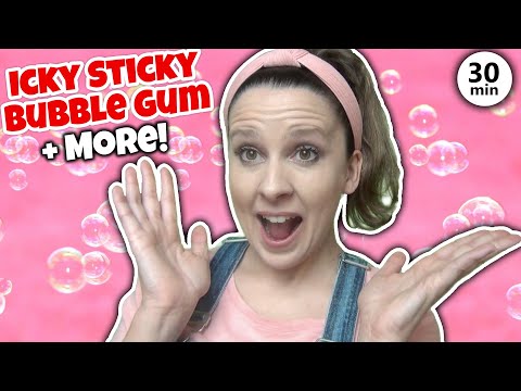 Icky Sticky Bubble Gum Song with Ms Rachel + More Nursery Rhymes & Kids Songs