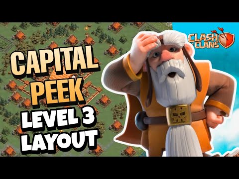 : TOP 10 Clan Capital Base Layouts in Clash of Clans | Capital Hall 3  Base | Capital Peak Base