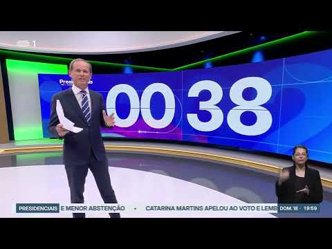 Eleições Presidenciais: Projecção RTP 1.ª Volta 2026