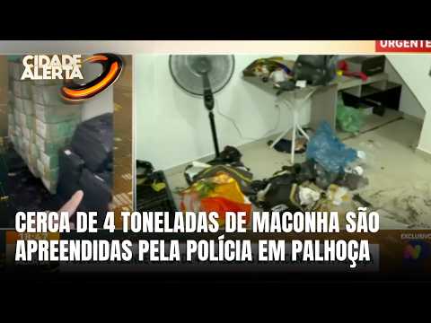 Polícia apreende cerca de 4 toneladas de maconha em Palhoça, SC