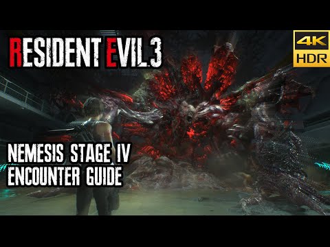 Nemesis Stage 4 Boss Guide - FINAL BOSS - Resident Evil 3 Remake [4k HDR]