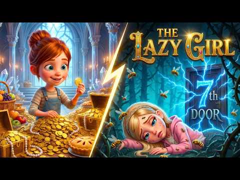 The Lazy Girl Story 💛 Inspirational Fairy Tale for Children