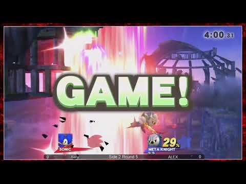HC87 Smash4 - Round 2-5: Xeru (Sonic/Bowser) vs ALEX (Meta Knight)