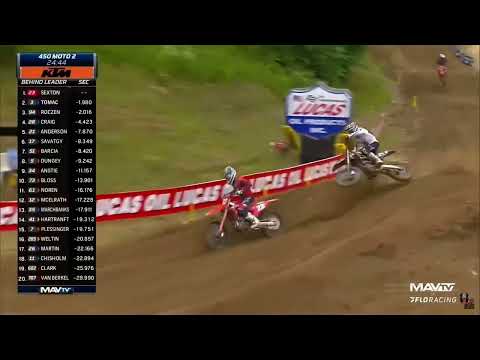 Eli Tomac goes BEAST MODE passes savatgy, Roczen and Sexton | 2022 Motocross Spring Creek