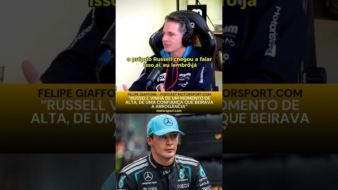 Giaffone aponta 'quase arrogância' de Russell na F1 2026