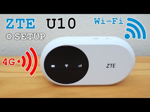 ZTE U10 mobile 4G router Wi-Fi • Unboxing, installation, configuration and test