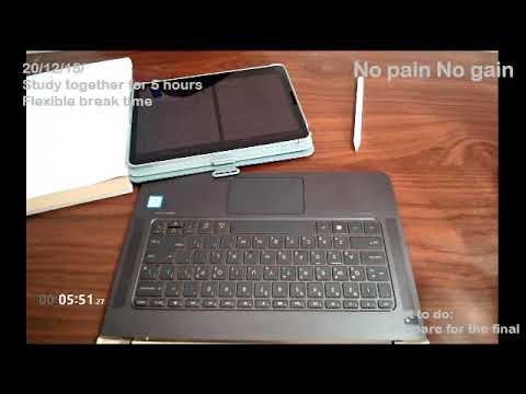 [20-12-15-Tue] Study together for 5 hours (with crackling firewood sound)