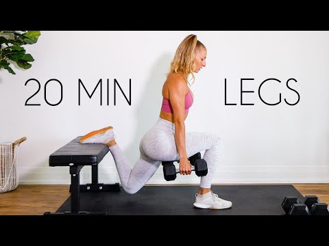 20 MIN LEG WORKOUT At Home Thigh, Booty, & Calves (Build & Sculpt)