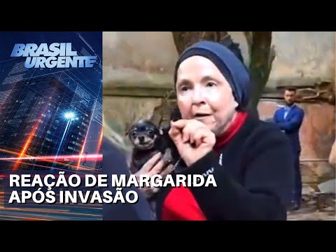 Margarida Bonetti discute com policiais e libera entrada na casa abandonada