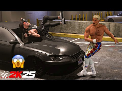 Cody Rhodes Destroys Dominik Mysterio at Backstage Brawl | WWE 2K25 Gameplay