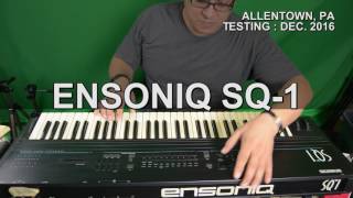 Video thumbnail for Ensoniq SQ-1 - Sound Demo - Allentown, PA by Craig Friebolin